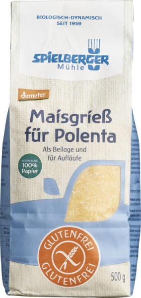 Spielberger Glutenfreier Maisgrieß, 500 gr Packung
