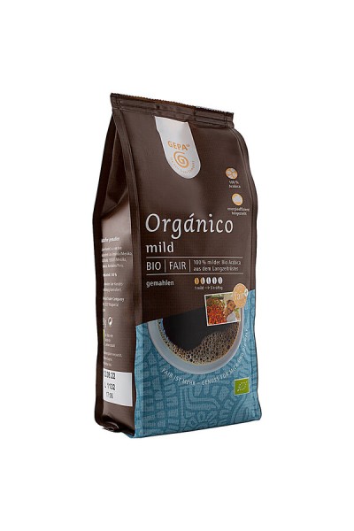 Gepa Orgánico mild, gemahlen, 250 gr Packung