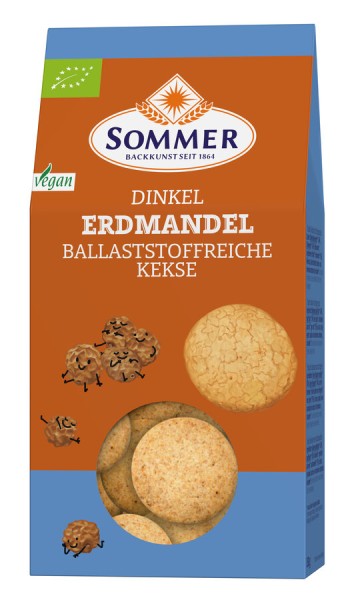 Sommer &amp; Co. Dinkel Erdmandel Kekse, 150 g Packung