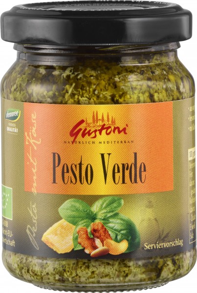 Gustoni Pesto Verde, 125 gr Glas