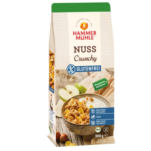 Hammermühle Nuss Crunchy, glutenfrei, 300 gr Packu