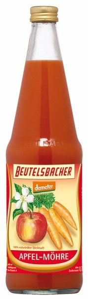 Beutelsbacher Apfel-Möhrensaft, 0,7 ltr Flasche -