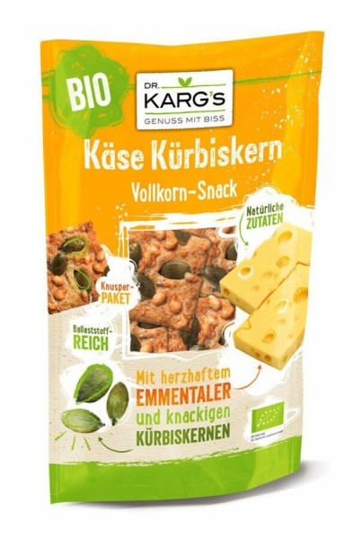 DR. KARG Knäcke Snack Käse Kürbiskern, 110 g Beute