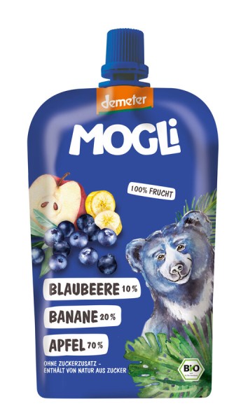 Mogli Quetschi Blaubeere-Banane, 120 g Stück
