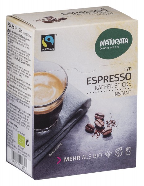Espresso Sticks Bohnenkaffee, Instant 25x2g
