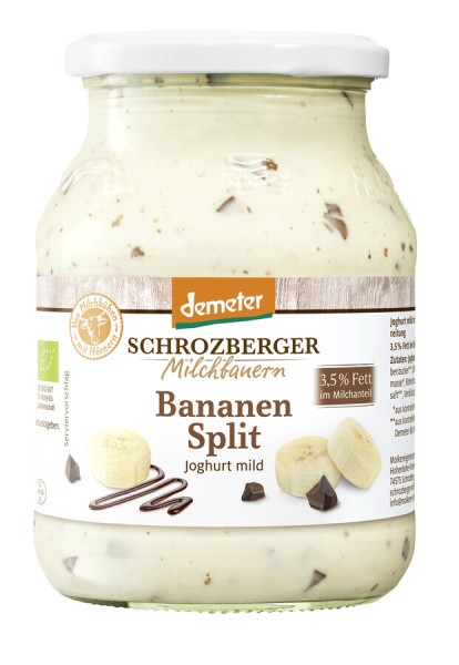 Schrozberger Milchbauern Dem. Bananensplit Joghurt