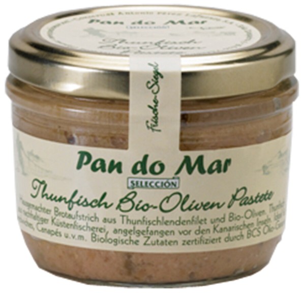 Pan do Mar Thunfisch Bio-Oliven Pastete, 125 gr Gl