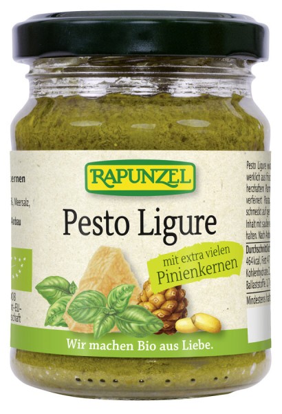 Rapunzel Pesto Ligure mit Parmesan, 130 ml Glas