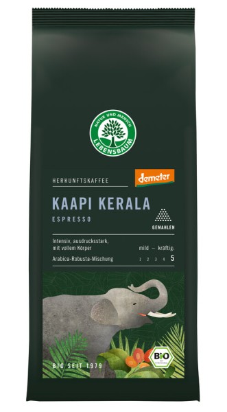Lebensb Espresso Kaapi Kerala, gemahlen, demeter,