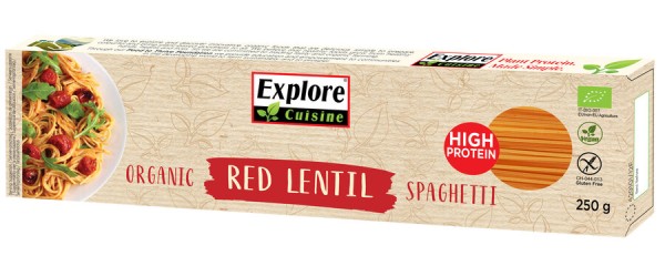 Explore Cuisine Spaghetti aus roten Linsen, 250 g
