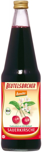 Beutelsbacher Sauerkirsche demeter, 0,7 L Flasche