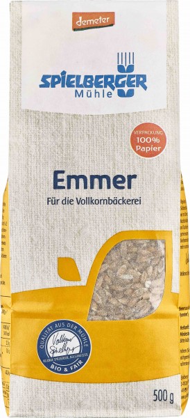 Spielberger Emmer, demeter, 500 gr Tüte