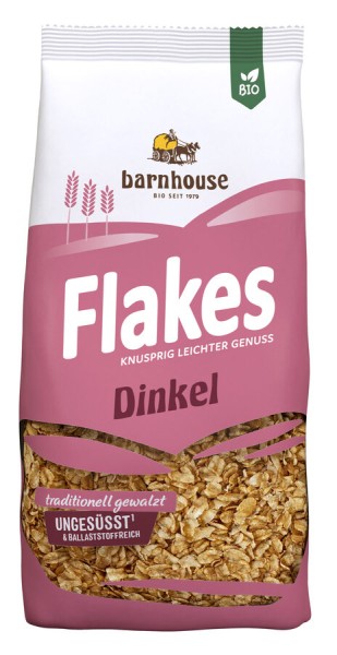 Barnhouse Dinkel Flakes, 200 gr Packung