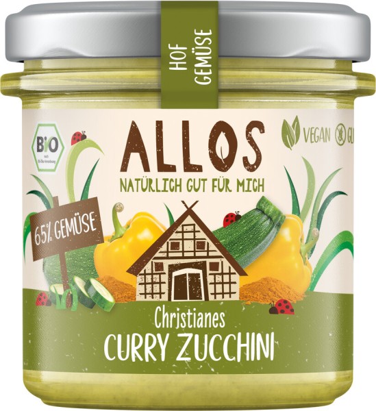 Allos Hof-Gemüse Christianes Curry-Zucchini, 135 g