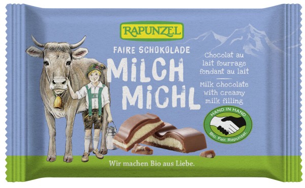 Rapunzel Milch Michl Schokolade HIH, 100 gr Stück