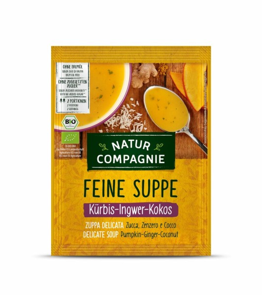 Natur Compagnie Kürbis-Ingwer-Kokos Suppe, 40 gr B