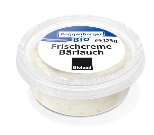 Roggenburger Bio Prepacking Frischcreme Bärlauch,