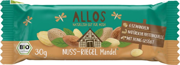 Allos Nuss-Schnitte Mandel, 30 gr Stück