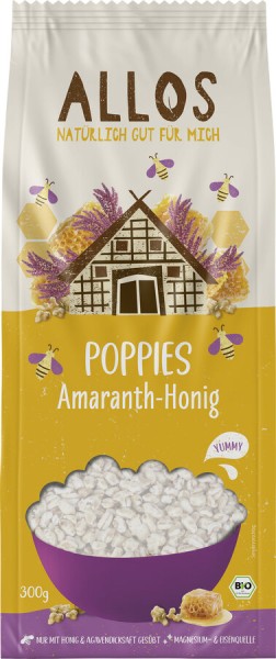 Allos Amaranth-Honig-Poppies, 300 gr Packung