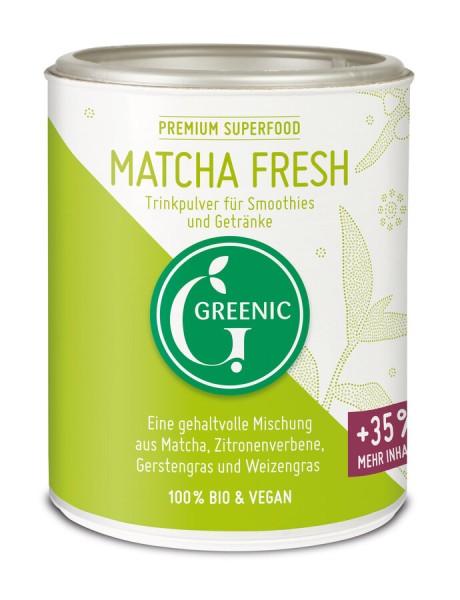 Greenic Matcha Fresh Trinkpulver, 110 gr Dose