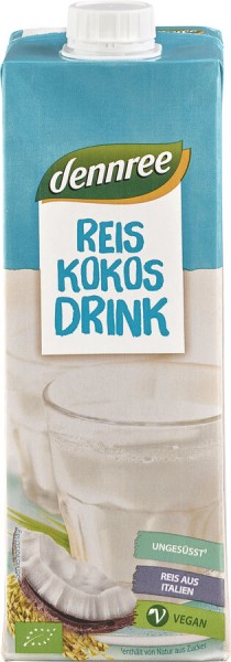 dennree Reis-Kokos Drink, 1 ltr Packung