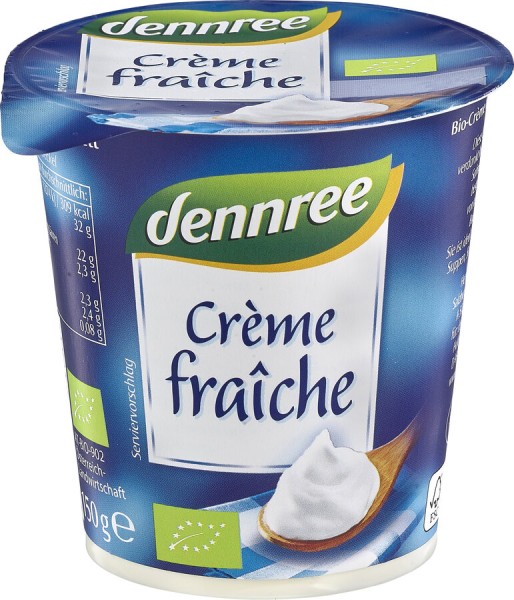 dennree Creme Fraiche, 150 gr K3-Becher