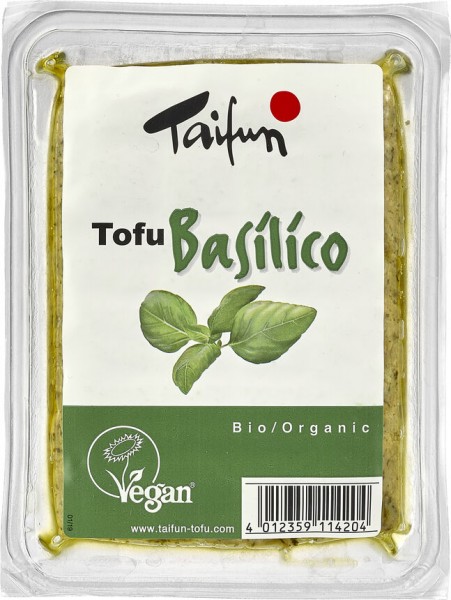 Taifun Tofu Basilico, 200 gr Packung