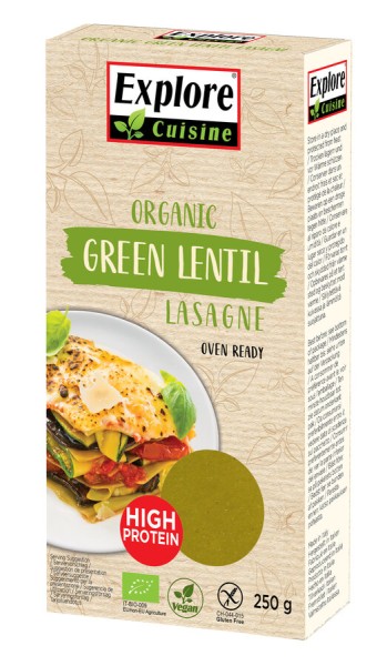 Explore Cuisine Lasagne aus grünen Linsen, 250 g P