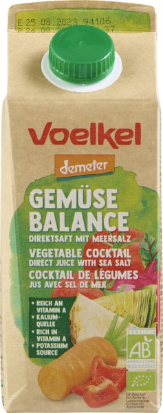 Voelkel Gemüse Balance, 0,75 ltr Stück - Demeter