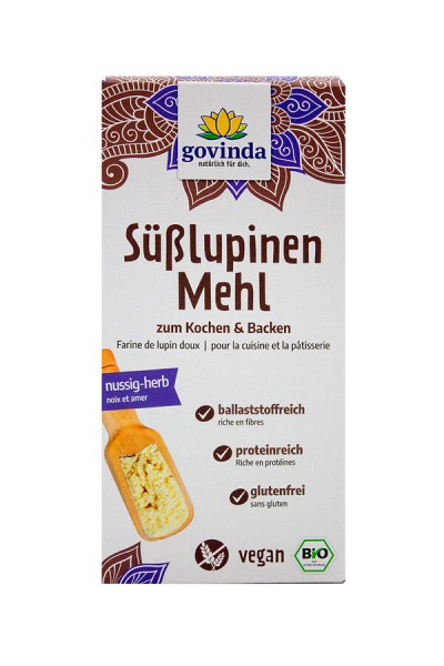 Govinda Süßlupinen-Mehl, 300 gr Packung -glutenfre