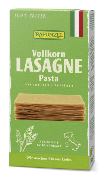 Rapunzel Lasagne-Platten Vollkorn, 250 gr Packung