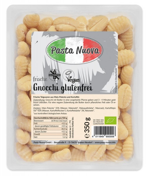 Pasta Nuova Gnocchi glutenfrei, 350 gr Schale