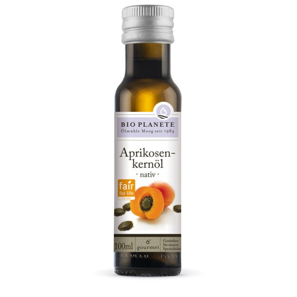 BIO PLANÈTE Aprikosenkernöl nativ, 100 ml Flasche