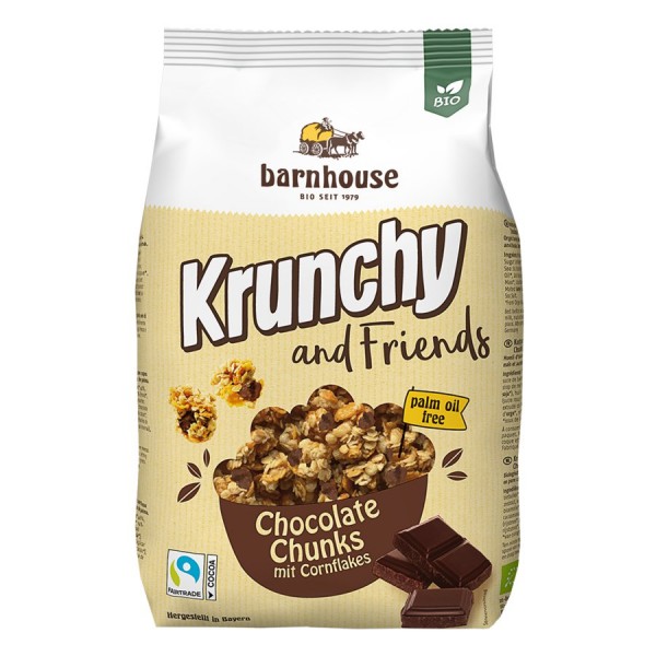 Krunchy and Friends Chocolate Chunks 500g