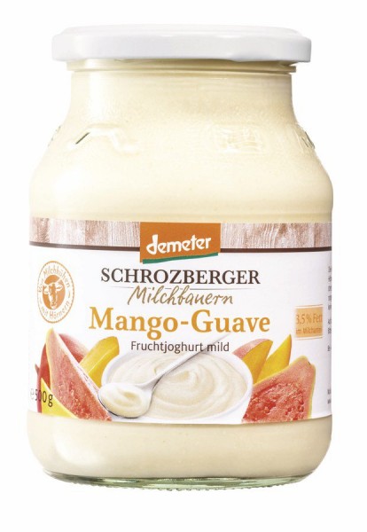Schrozberger Milchbauern Joghurt Mango, 500 g Glas