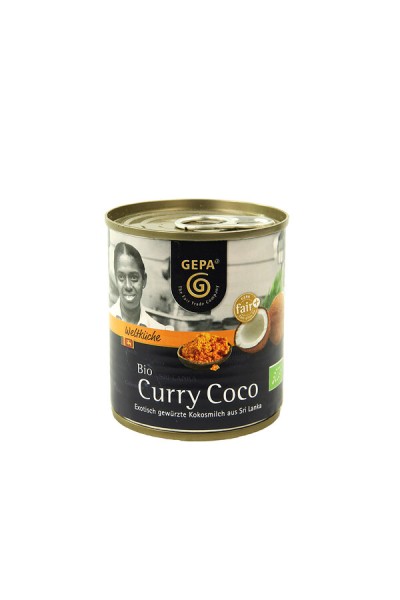 Gepa Curry Coco, Kokomilch mit Curryblättern, 200
