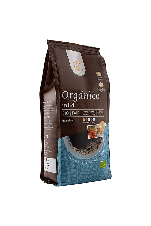 Belebe deinen Morgen oder deine Kaffeepause mit dem Gepa Orgánico mild, einem Bio-Kaffee, der durch seinen sanften, aber ausdrucksstarken Geschmack besticht. In der 250g-Packung kommt dieser fair gehandelte Kaffee von GEPA - The Fair Trade Company, der nicht nur deinen Gaumen verwöhnt. Perfekt für alle, die ihren Kaffee genießen möchten. Ein unvergleichliches Erlebnis für echte Kaffeekenner.
