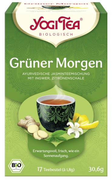 Yogi Tea Grüner Morgen, 1,8 gr, 17 Btl Packung