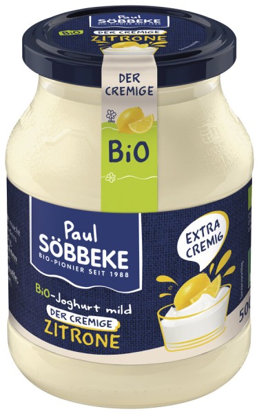 Söbbeke Cremiger Joghurt, 500 gr Glas