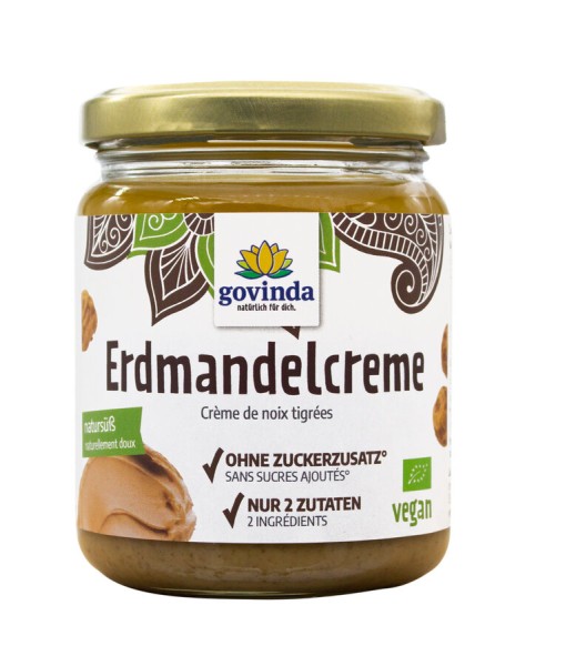 Govinda Erdmandel-Creme, 250 gr Glas