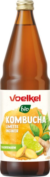Voelkel Kombucha Limette &amp; Ingwer, 0,75 ltr Flasch