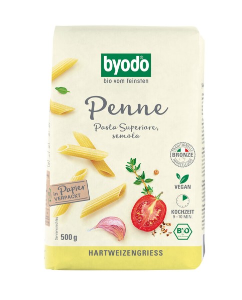 byodo Penne, 500 gr Packung -hell-