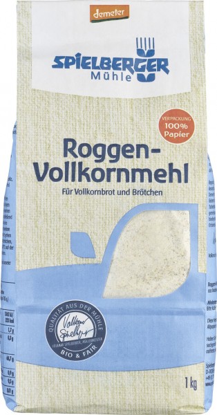 Roggen-Vollkornmehl, 1 kg Packung