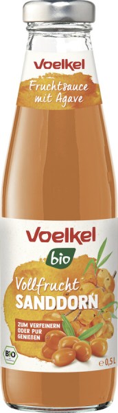 Voelkel Sanddorn Vollfrucht mit Agave, 0,5 ltr Fla