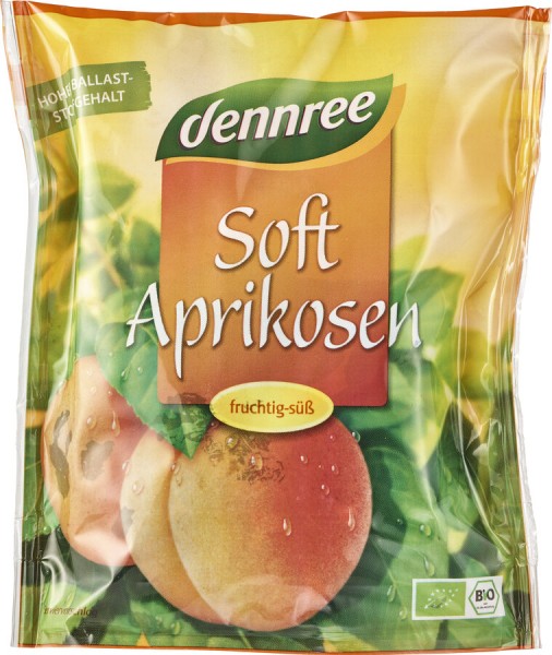 dennree Soft-Aprikosen, süß &amp; entsteint, 200 gr P