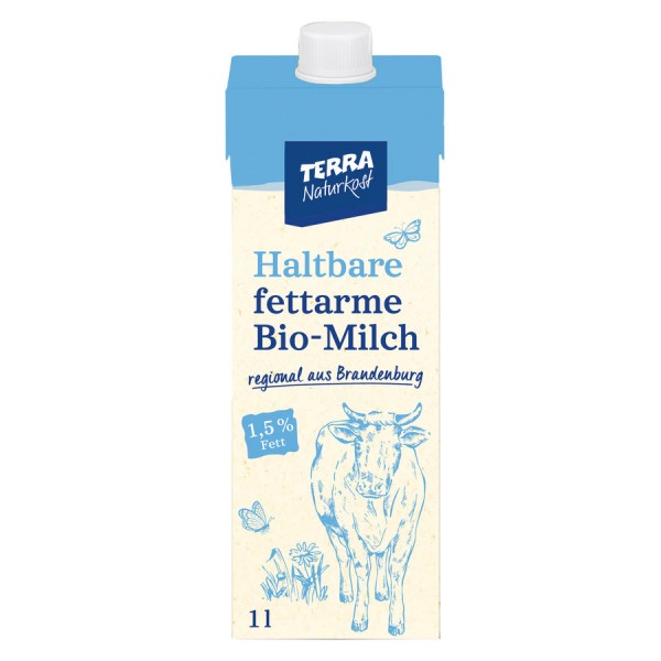 TERRA Fettarme H-Milch, Karton 1,5% 1Ltr