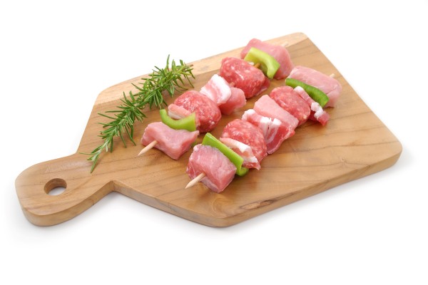 Bio-Schweinefleisch Barbecue-Spieße, natur frisch &amp; regional 2x180g