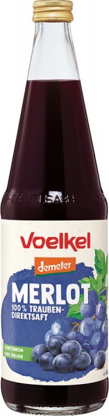 Voelkel Merlot Traubensaft rot, 0,7 ltr Flasche -