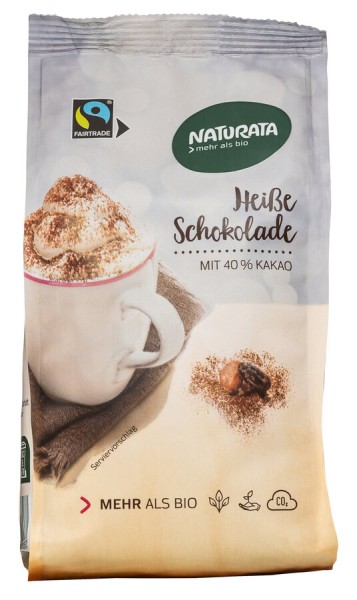 Naturata Heiße Schokolade Nachfüllbeutel, 300 gr P
