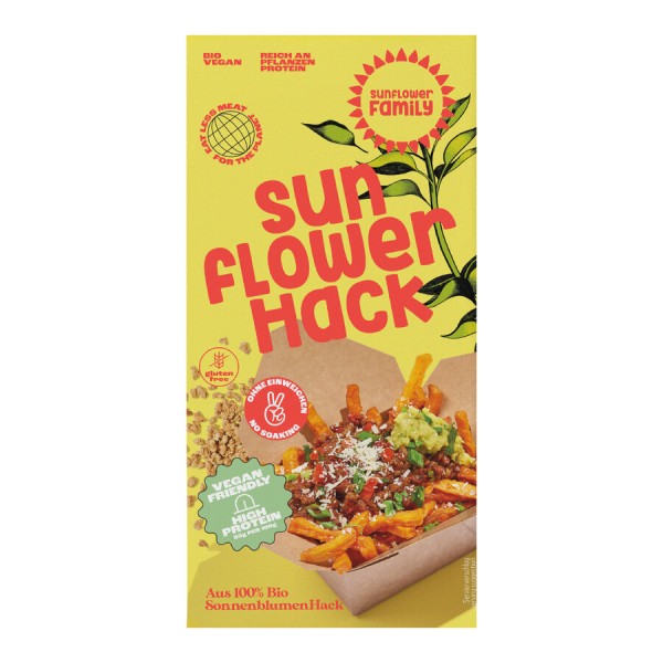 SunflowerFamily Sonnenblumen Hack, 76 gr Packung